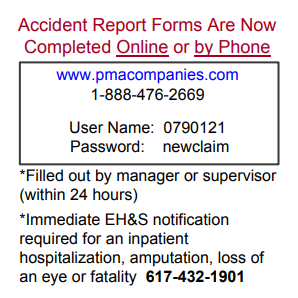 Accident Reporting: HMS (Longwood)