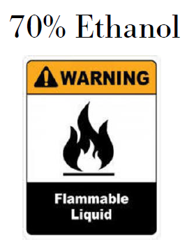 Flammable Liquid: 70% Ethanol (Avery 60506)