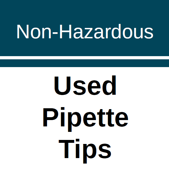 Non-Hazardous: Used Pipette Tips (Avery 60506)